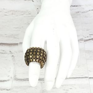 Avant Garde Paris Brass Stretch Ring Size: 7/8